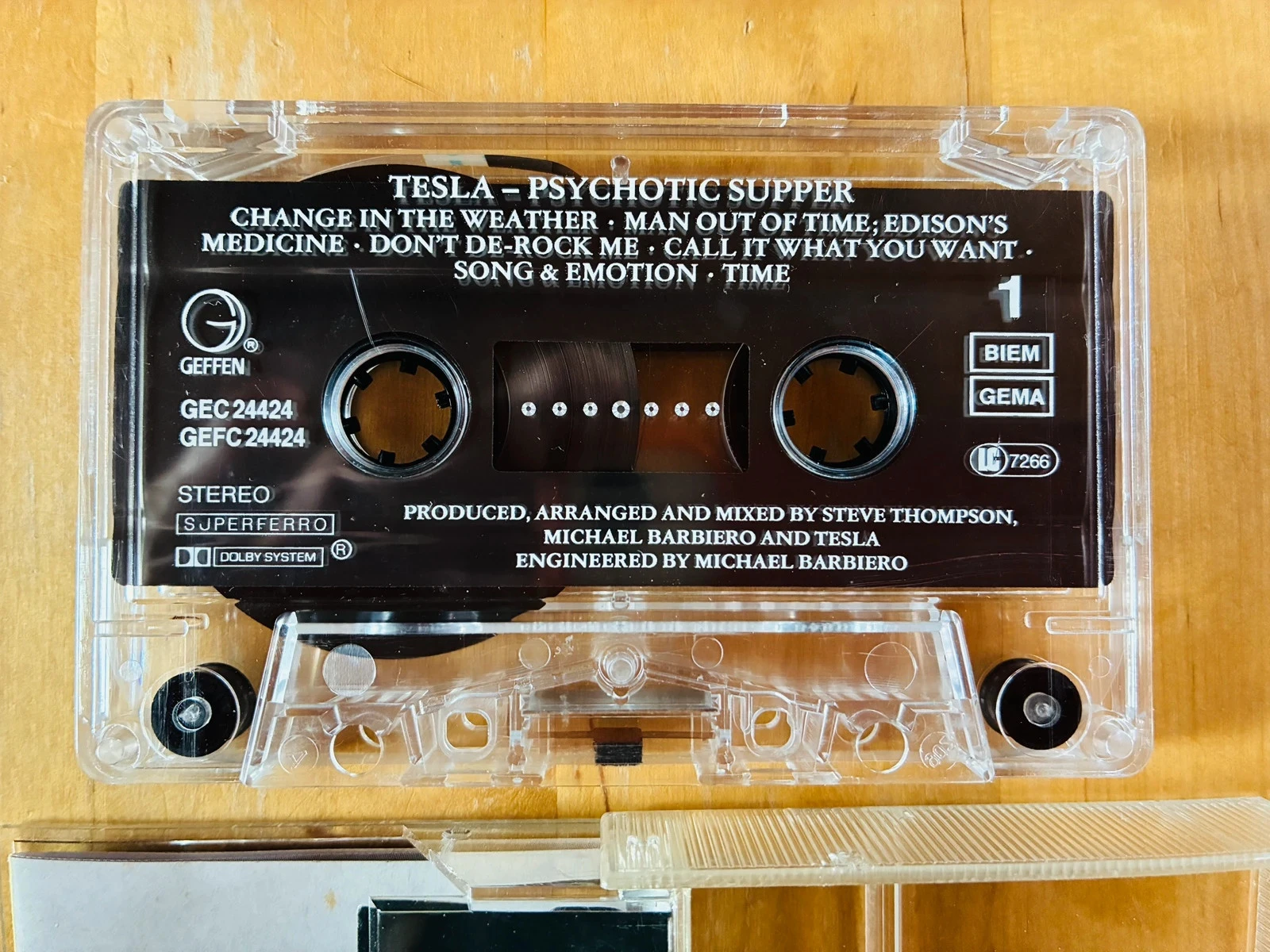 Cassette audio Psychotic Supper Tesla. – photo 3